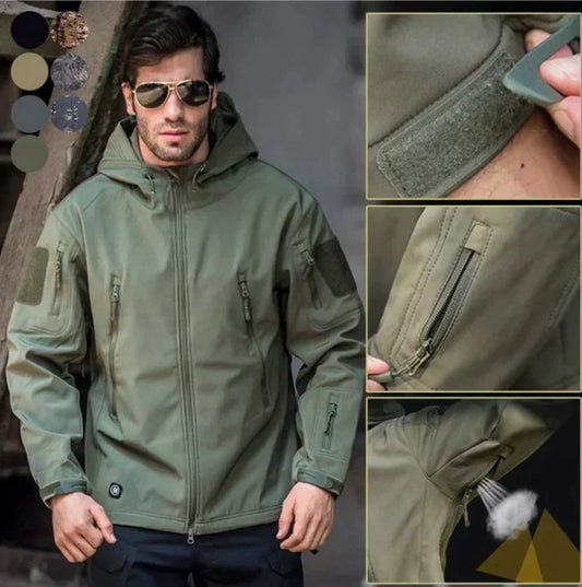 WASSERDICHTE MILITÄRJACKE FÜR HERREN